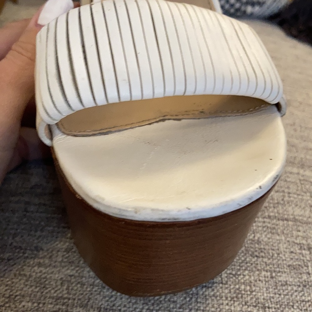 Via spiga sz 10 white/wood platform - Picture 7 of 12